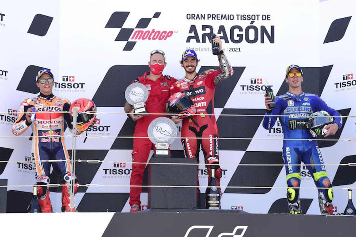 M. Márquez, Bagnaia, Mir