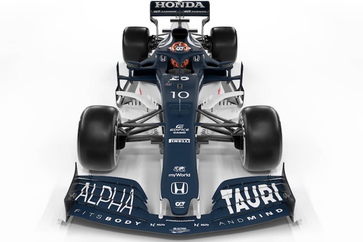 Der Wagen von Pierre Gasly und Yuki Tsunoda von vorne