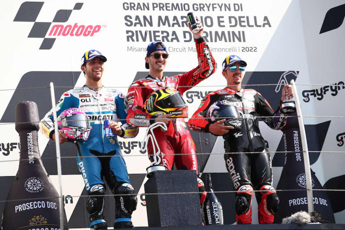 Bastianini, Bagnaia, Vinales