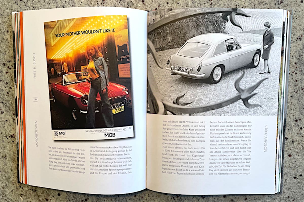 Das Buch ist von vielen zeitgenössischen Fotos und Werbekampagnen geziert