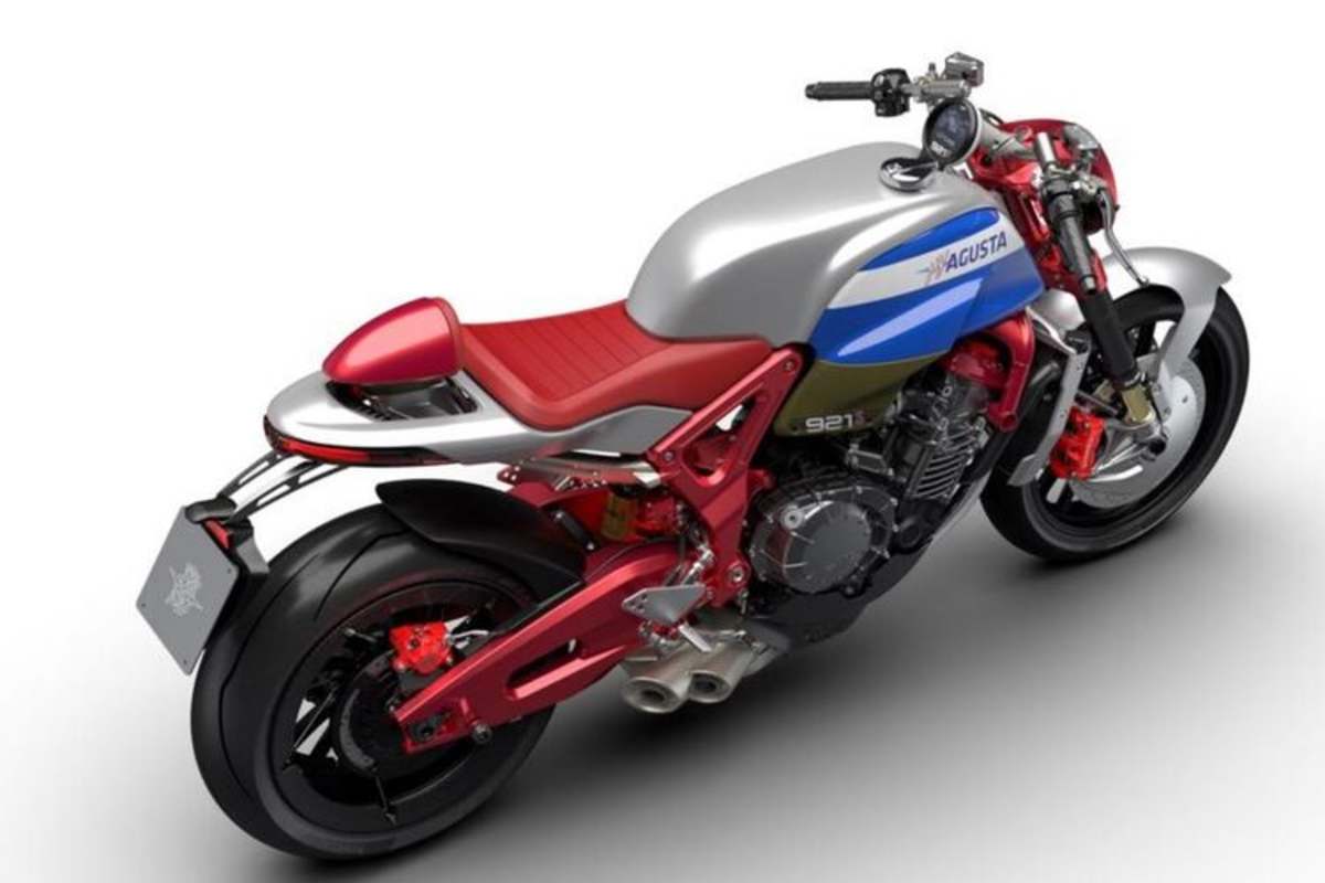 Schöne Details: Teilweise abgedeckte Bremsscheiben, Kühlrippen, kecker 4-4-Auspuff