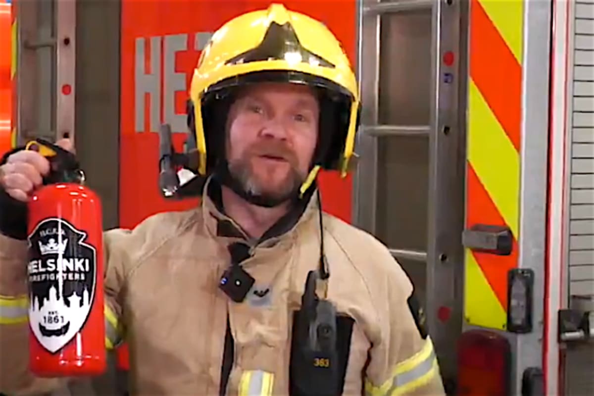 Die Feuerwehr von Helsinki grüsst