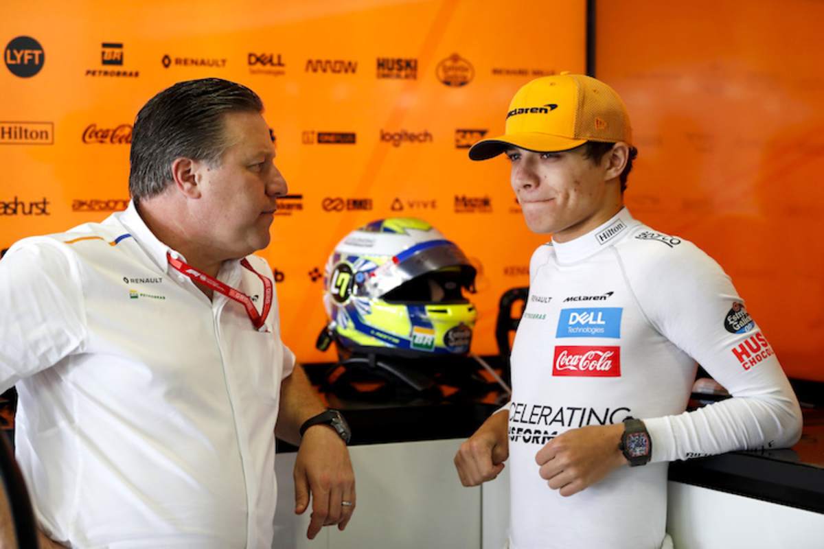McLaren-CEO Zak Brown mit Lando Norris