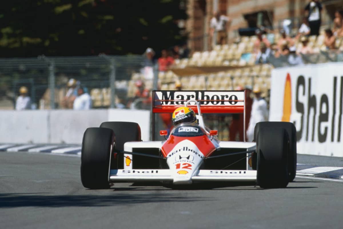 Ayrton Senna 1998 im McLaren-Honda in Marlboro-Farben