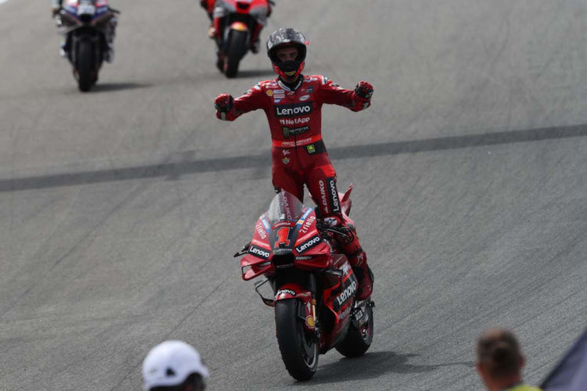 Francesco Bagnaia gewinnt das Rennen