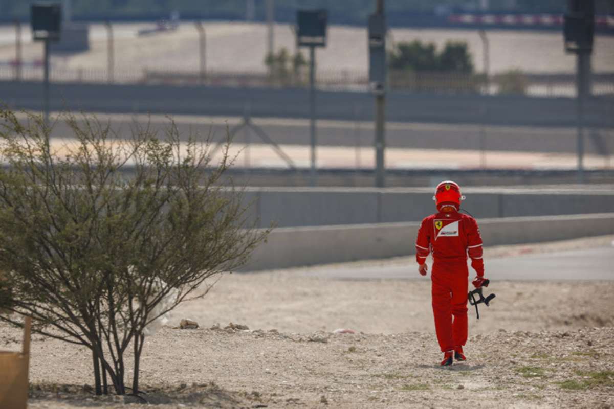 Kimi auf dem Rückweg zur Box