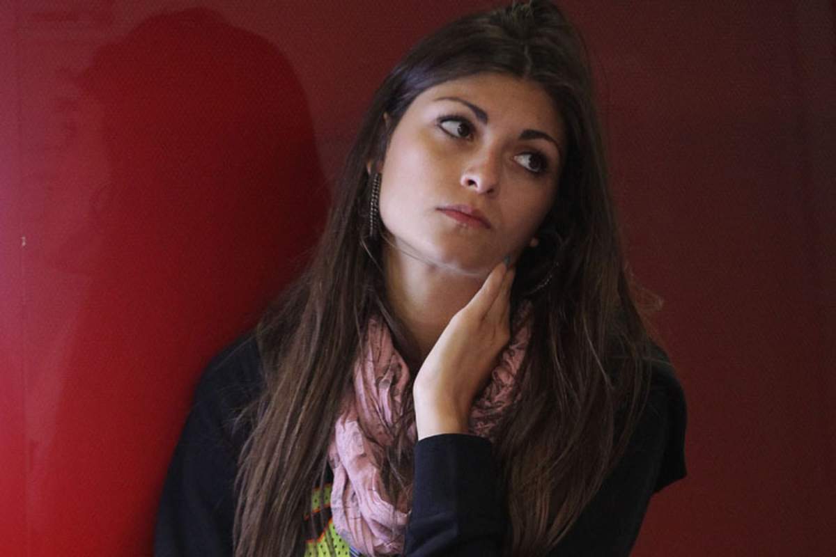 Linda Morselli 2012 in der Ducati-Box