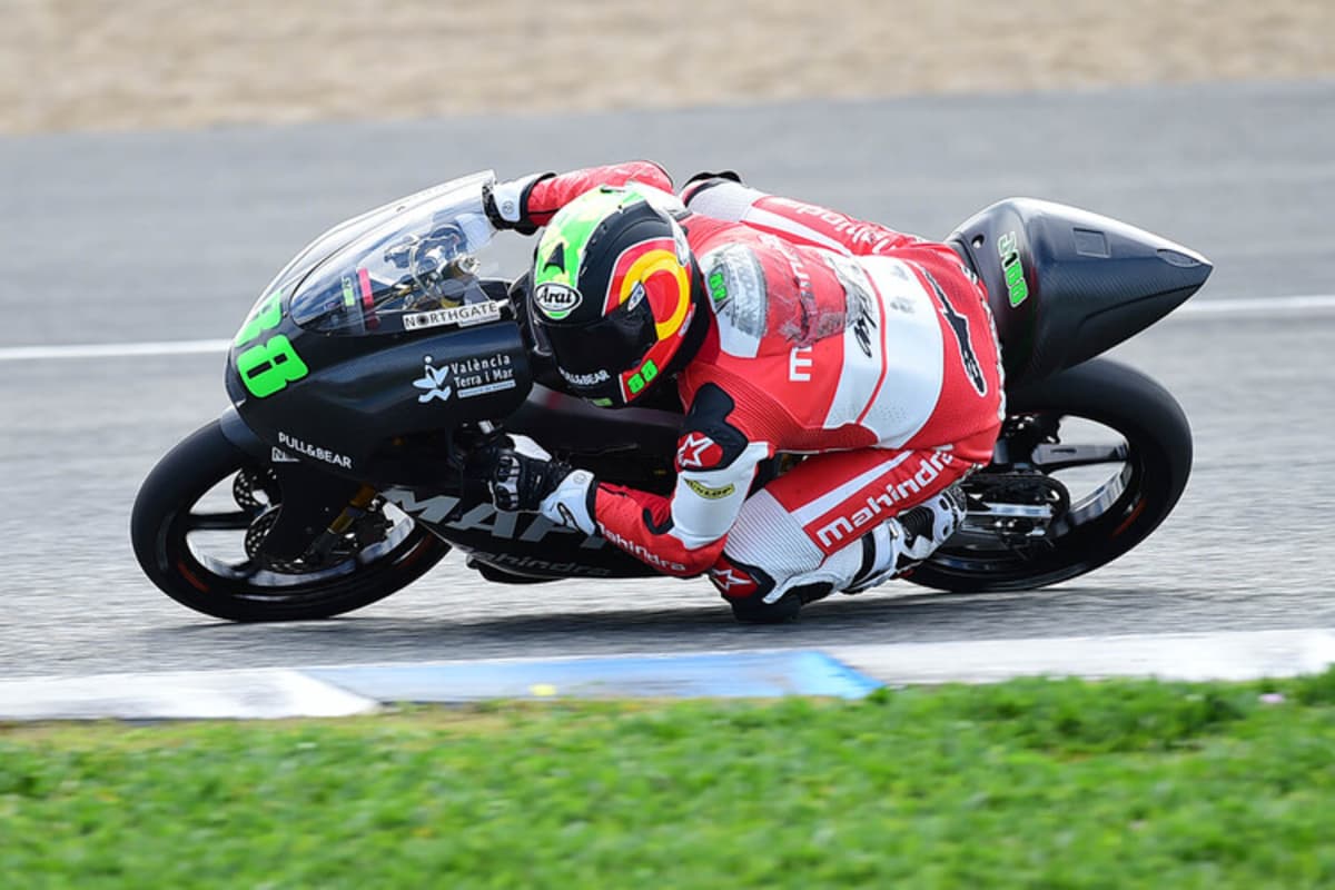 Auch Rookies-Cup-Sieger Jorge Martin machte auf der Mahindra eine gute Figur