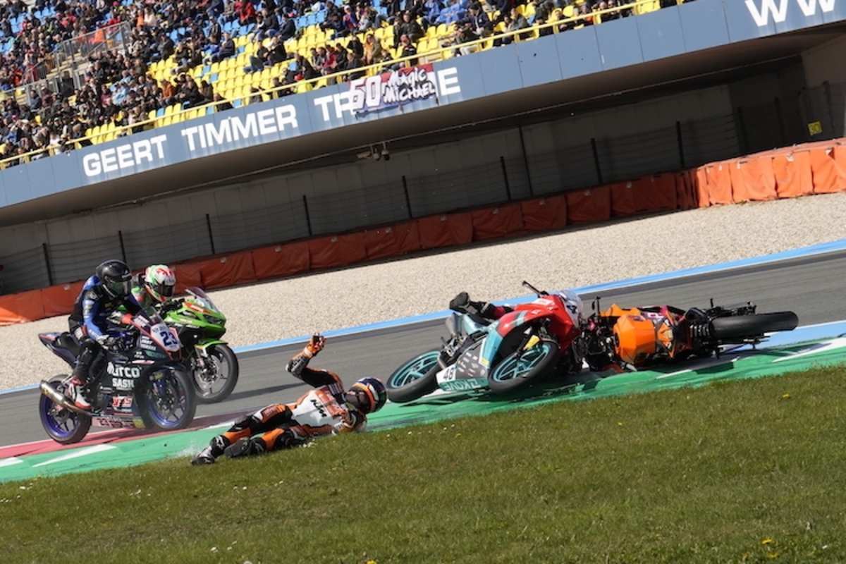 Der Sturz von Jeffrey Buis in Assen