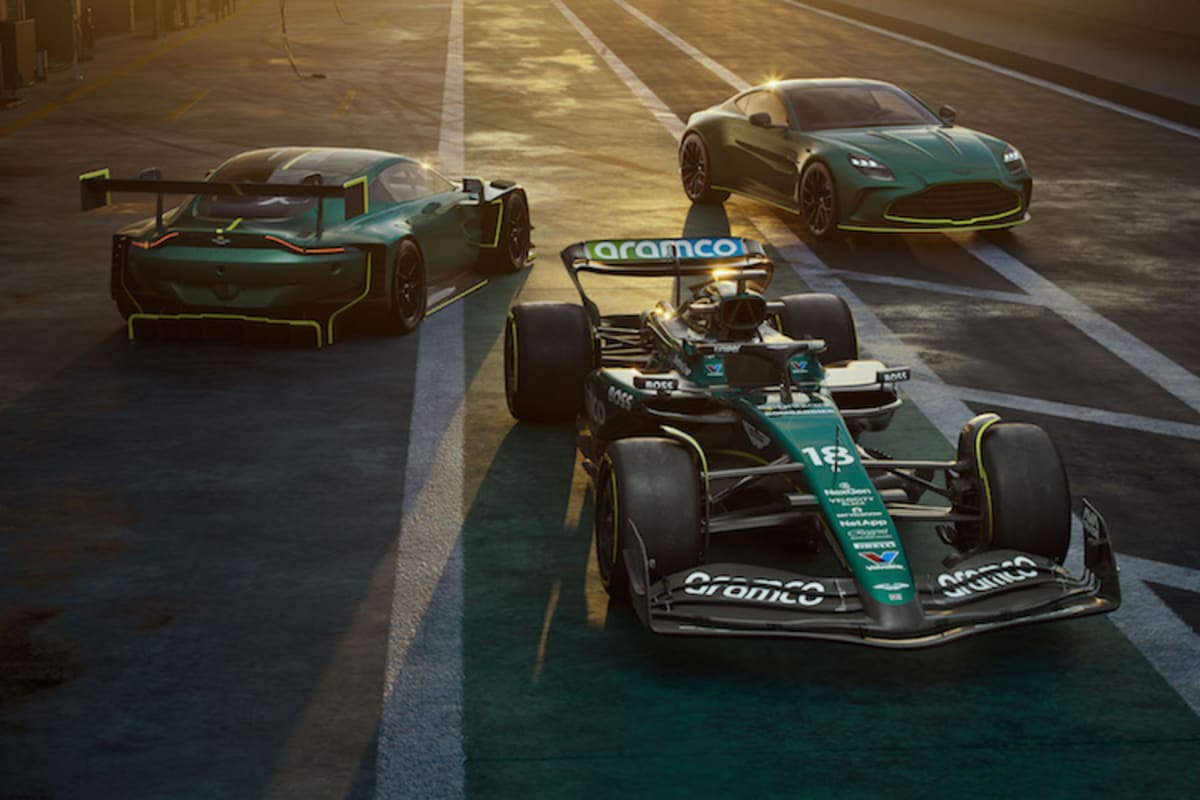 Aston Martin in gewohntem British Racing Green