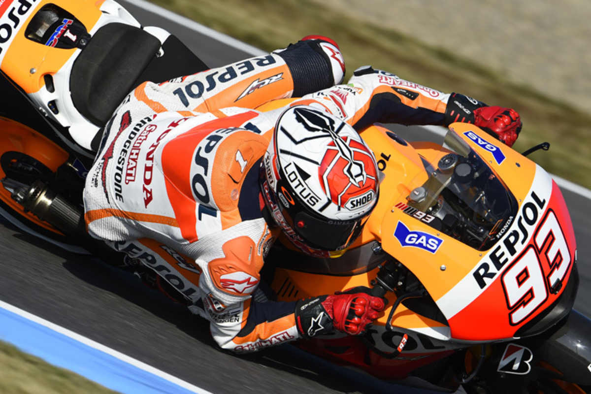 So lieben die Fans Marc Márquez: Ellbogen auf dem Asphalt