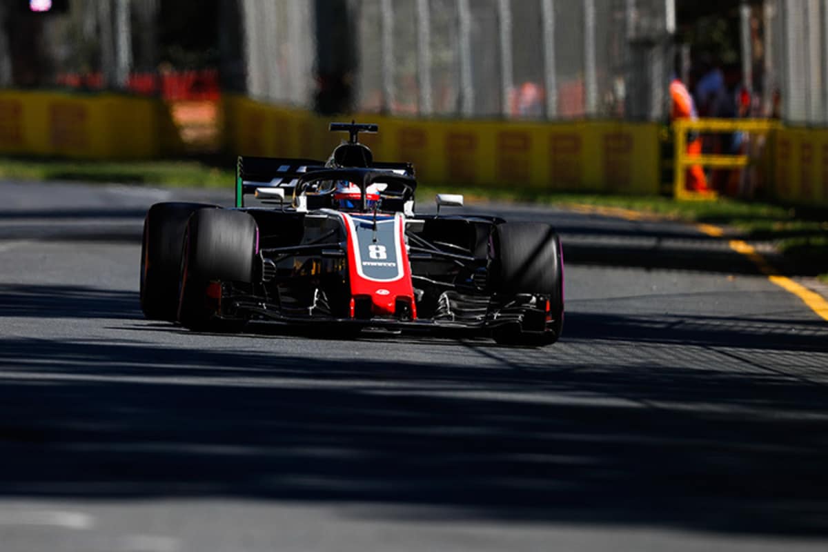Romain Grosjean im Haas