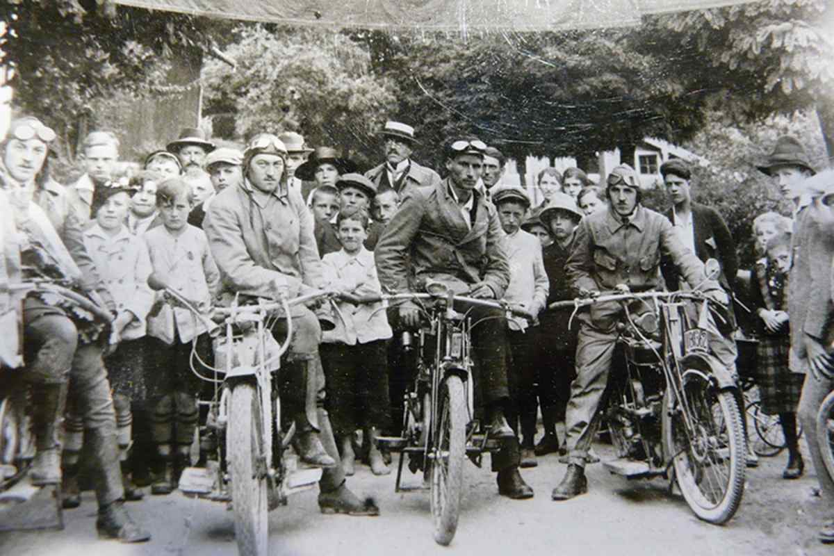Karl Freilinger 1925 beim Salzbergrennen in Berchtesgaden 