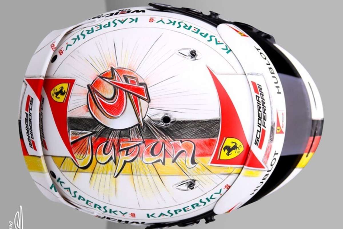 Mit diesem Helm rückte Vettel in Suzuka aus