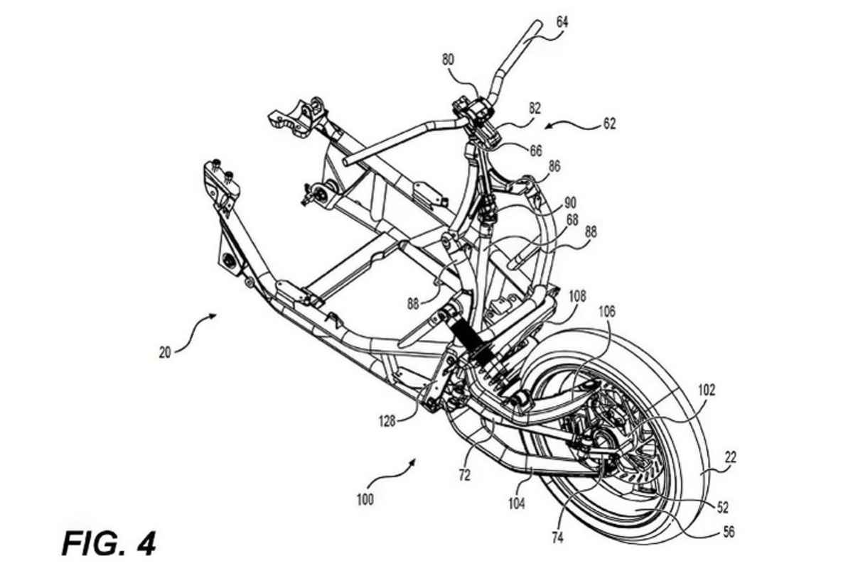 Das Chassis ist im Bereich der Lenkerhalterung minimiert, weil die Kräfte von Vorderrad über die Schwingen direkt in den unteren Rahmenbereich eingeleitet werden 