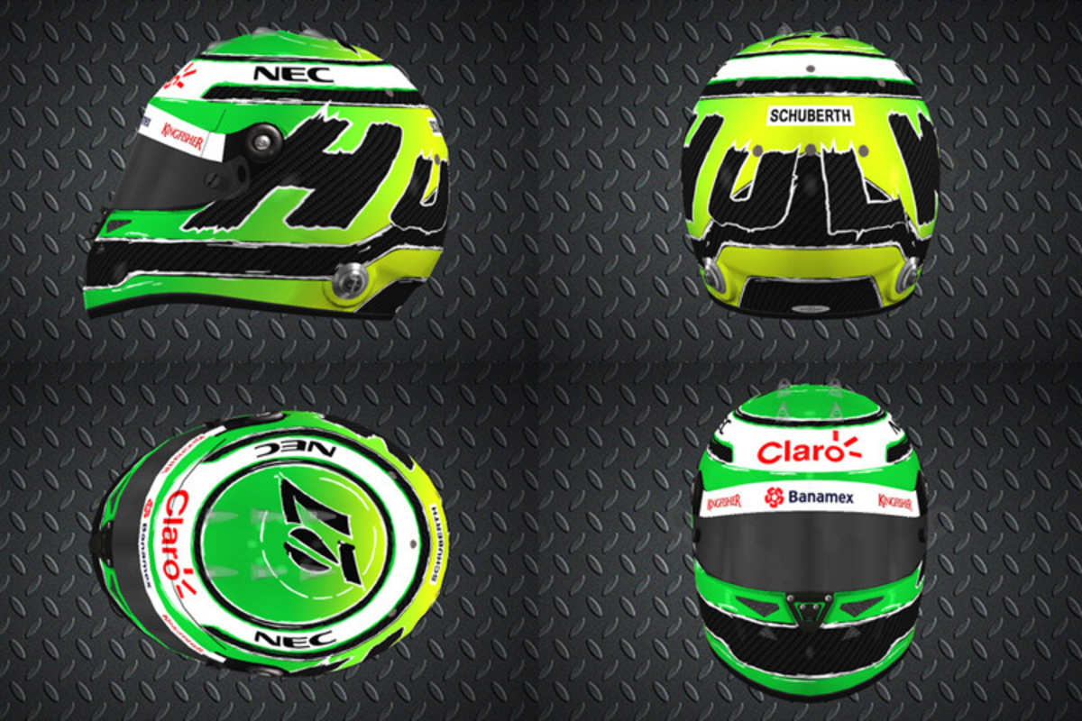 Nico Hülkenberg trägt auf der Rückseite den Schriftzug «Hulk» 