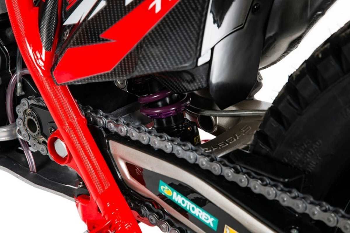 Karbon-Airbox, einstellbares Federbein von Reiger