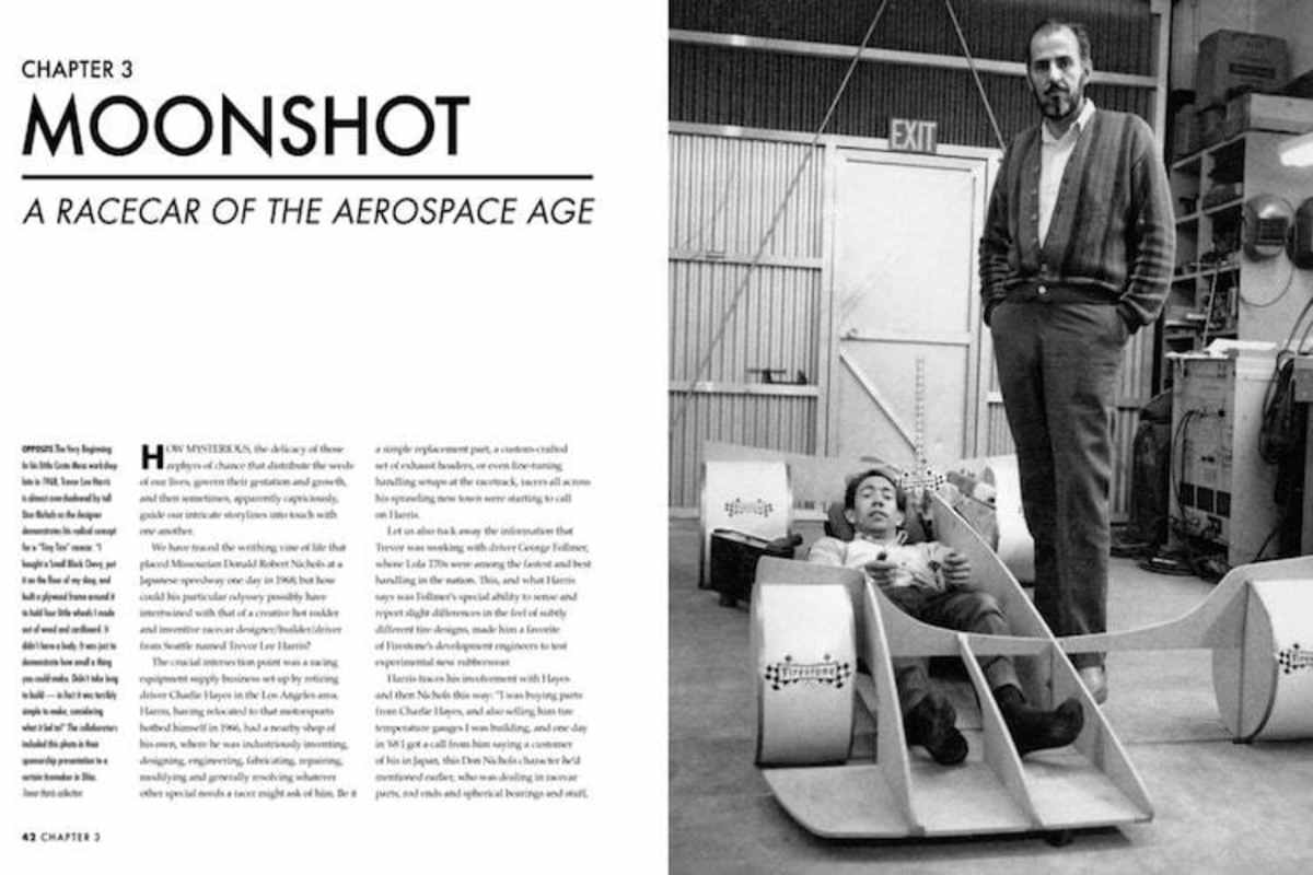 Der vielleicht redikalste Rennwagen von allen, rechts Shadow-Gründer Don Nichols