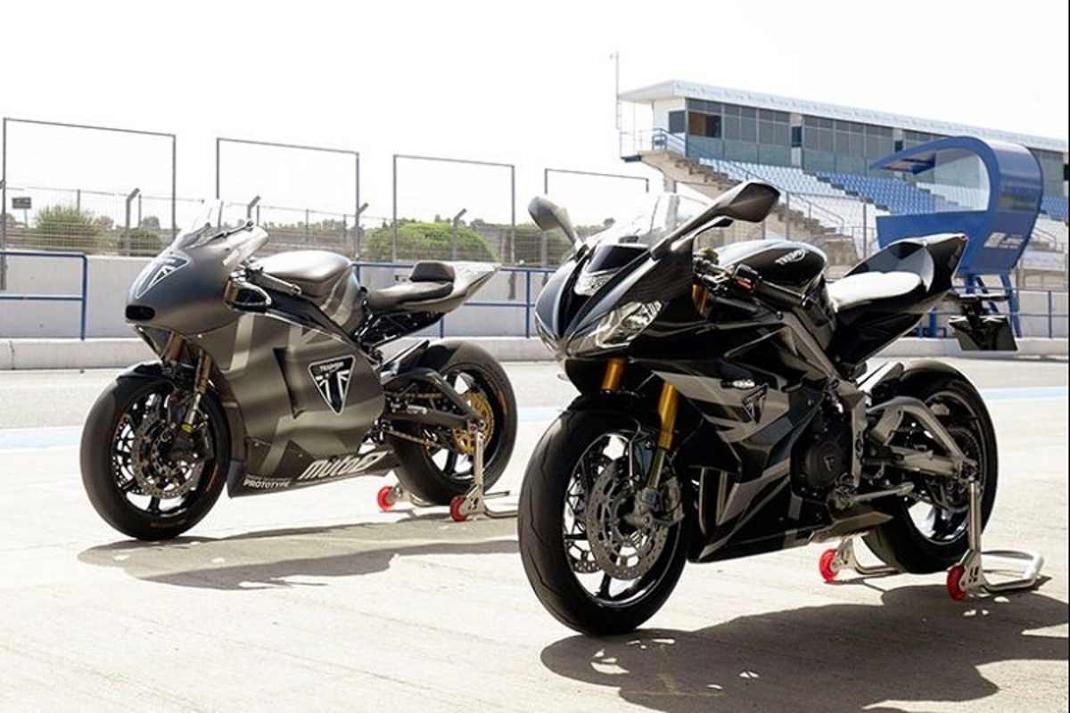 Unverkennbar ist die Strassenversion abgeleitet vom Moto2-Versuchsmotorrad, das für Entwicklung der Rennmotoren gebaut wurde 