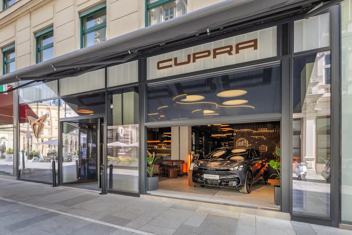 Die CUPRA City Garage in Wien.