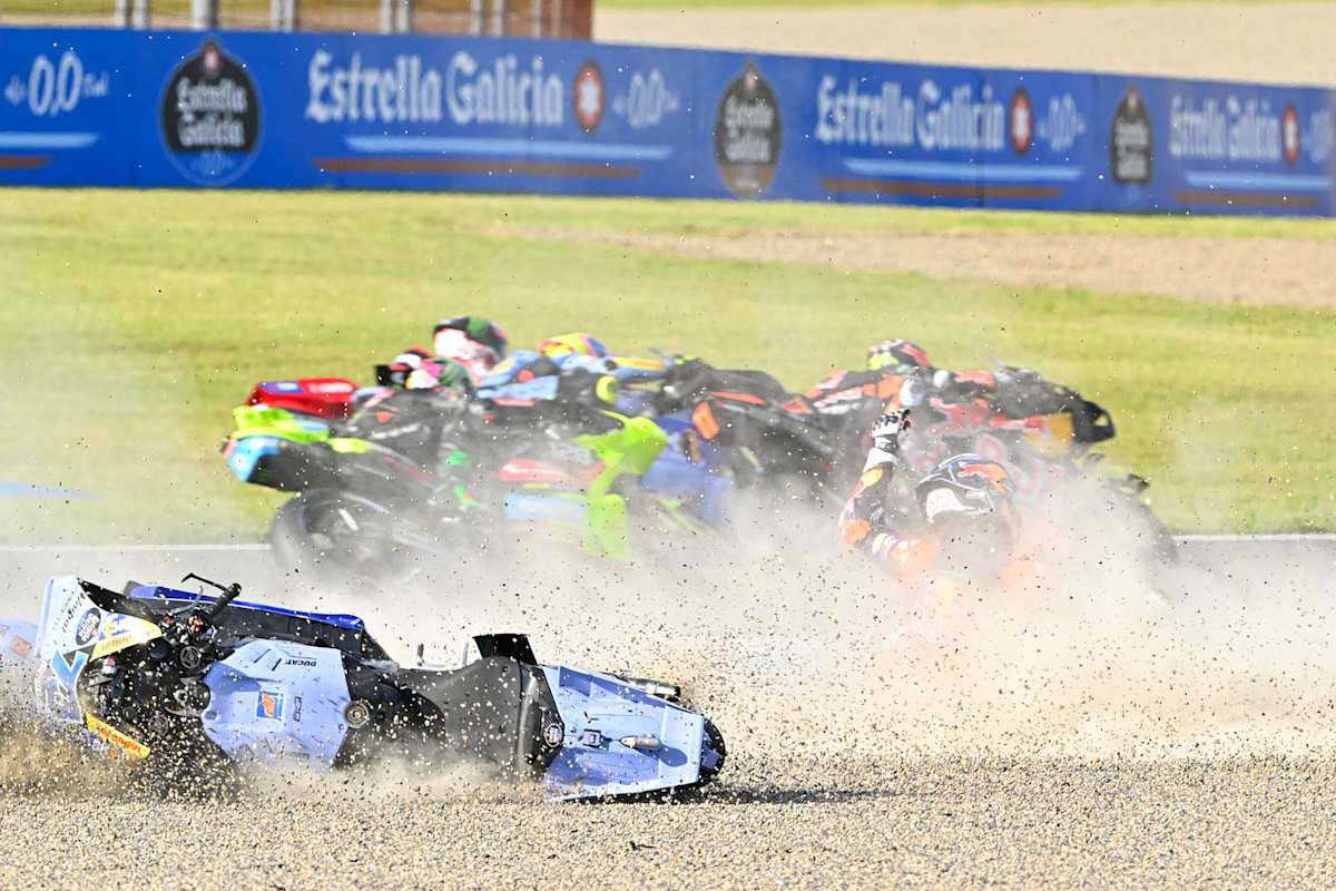 Der Unfall von Pedro Acosta, Alex Márquez & Fabio di Giannantonio