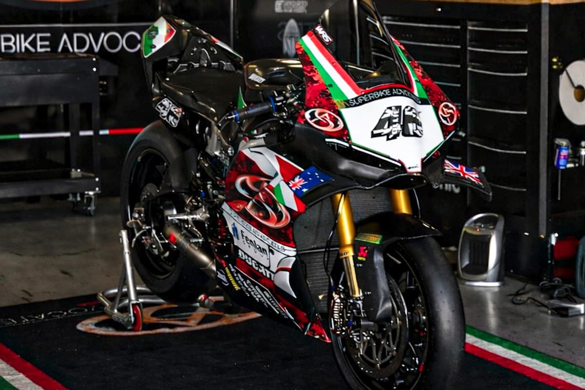 Das Superbike-Team Advocates Ducati präsentierte sich in Portimao