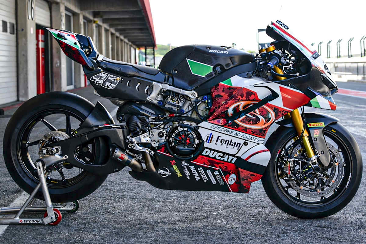 Das Superbike-Team Advocates Ducati präsentierte sich in Portimao