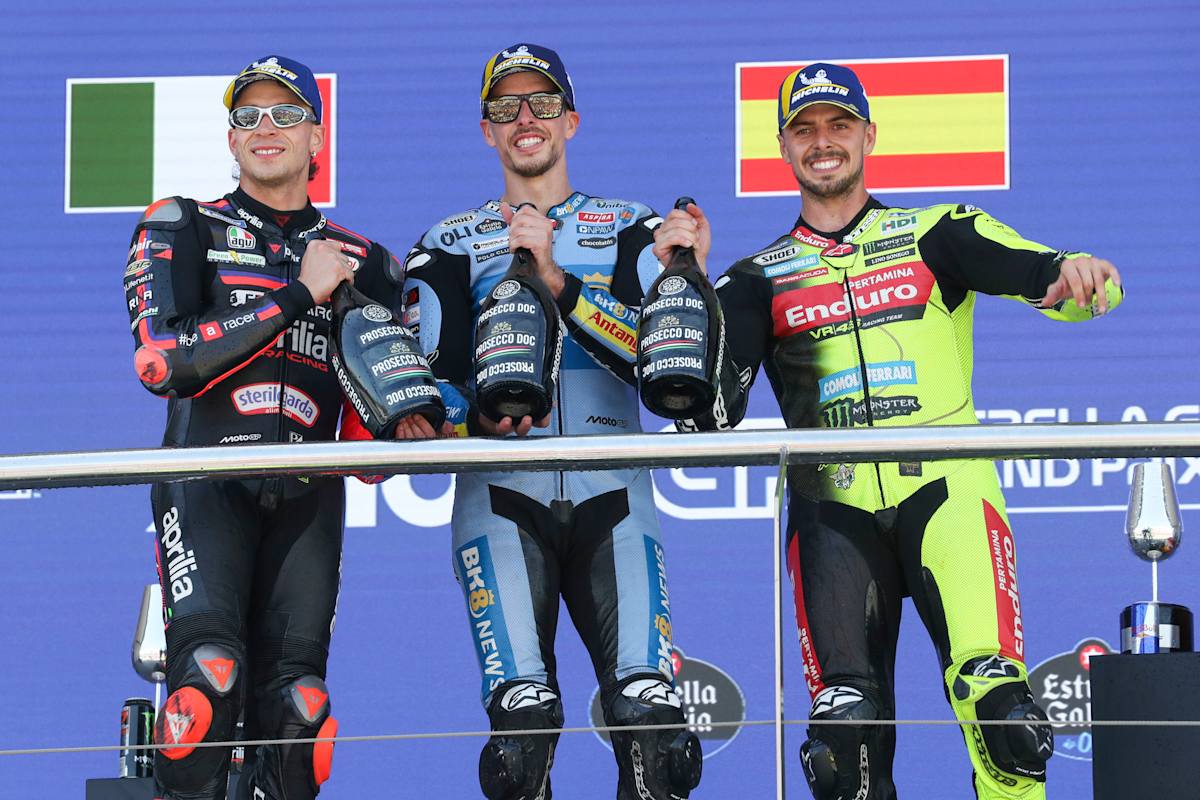 Marco Bezzecchi, Alex Márquez, Fabio Di Giannantonio