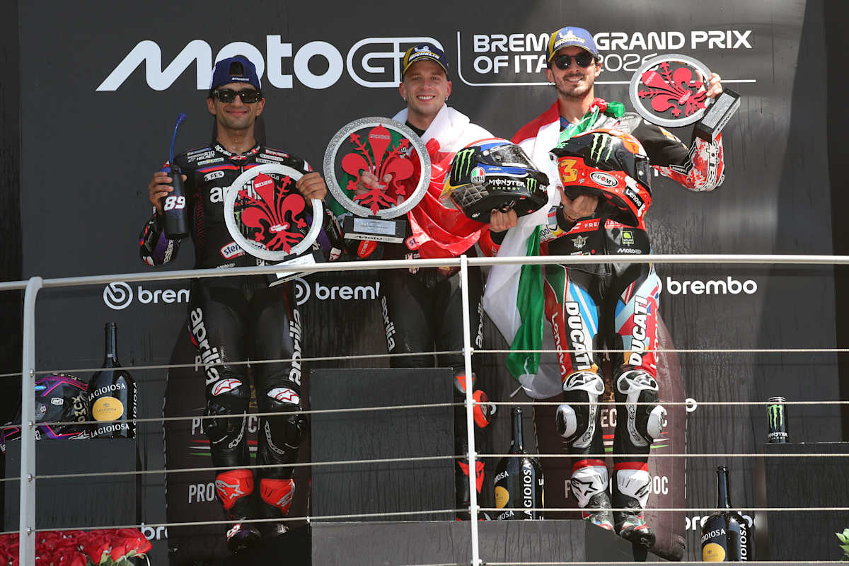 Martin, Bezzecchi, Bagnaia