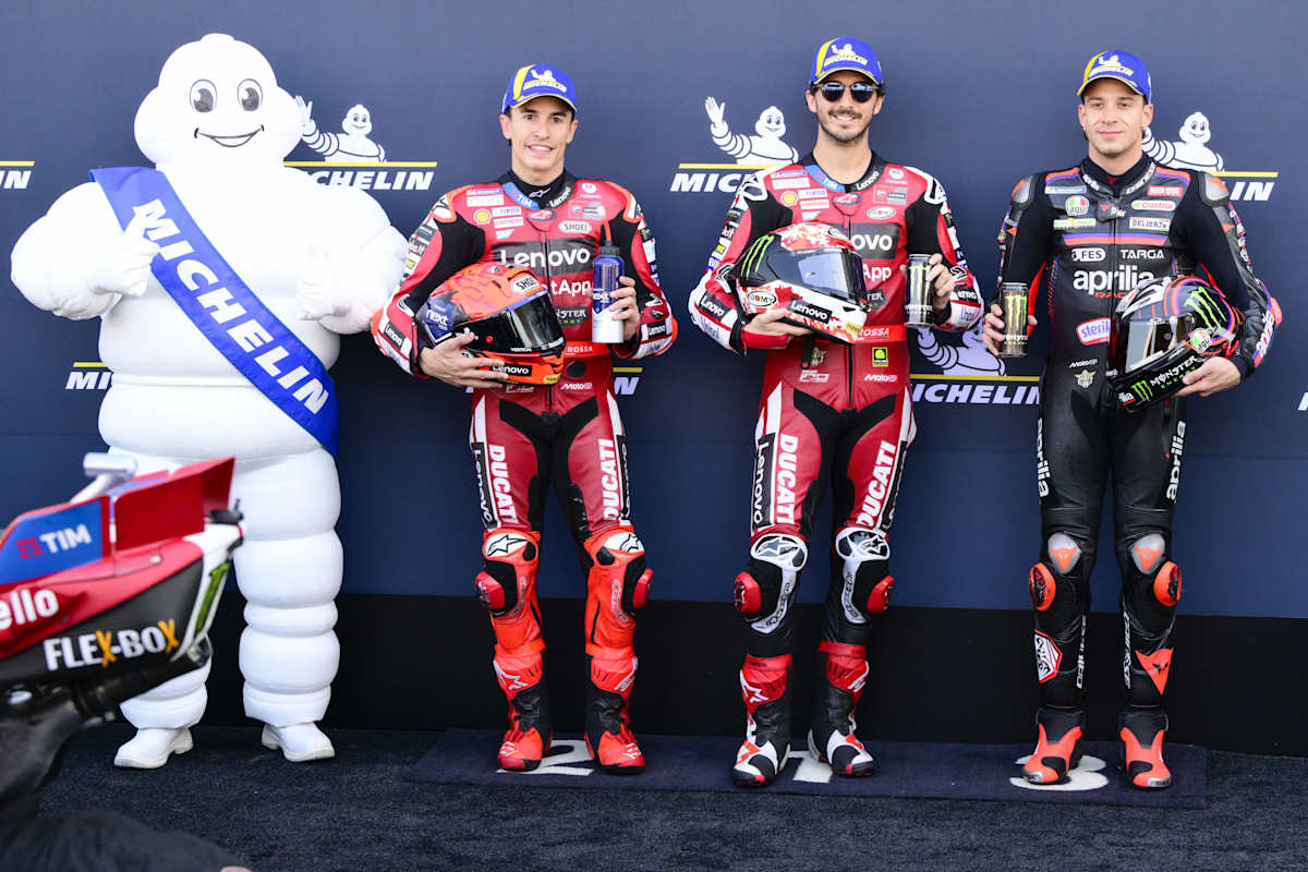Qualifying - Marc Márquez, Francesco Bagnaia & Marco Bezzecchi