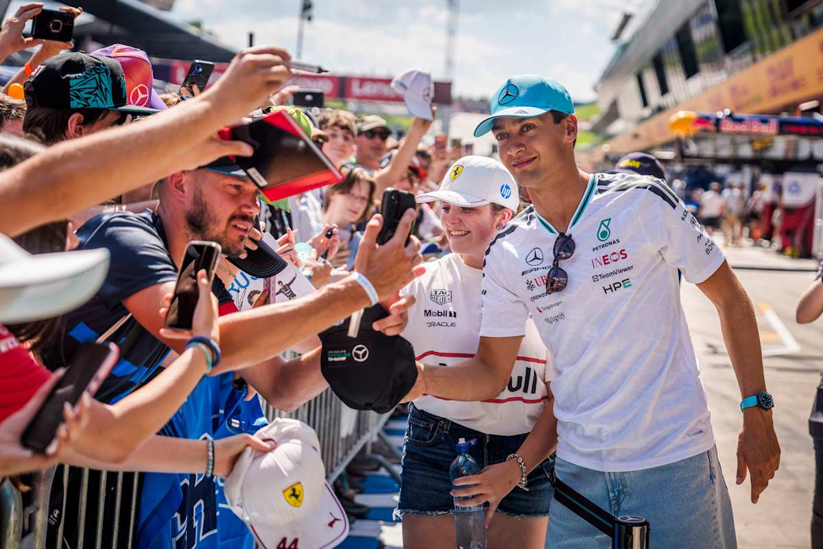George Russell nahm sich viel Zeit für seine Fans