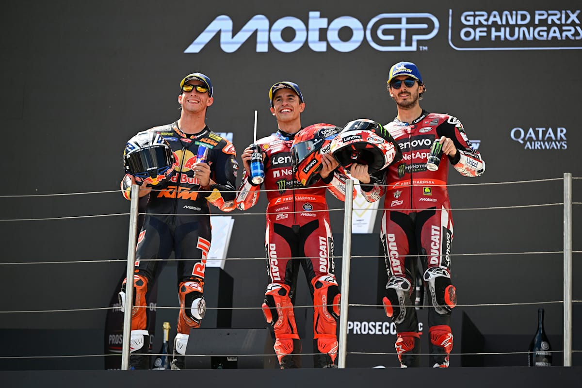 Pedro Acosta, Marc Márquez, Pecco Bagnaia