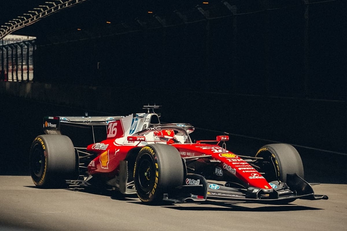 Charles Leclerc war ist der Erste, der im GP-Renner auf dem Madring Gas gab