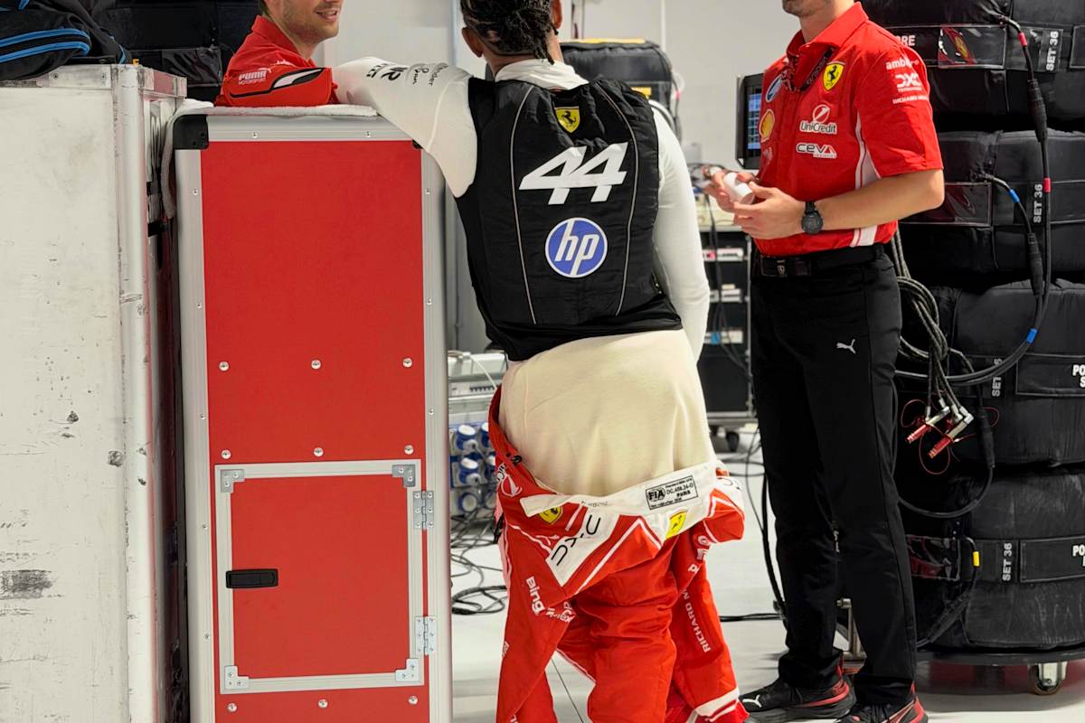GP-Star Lewis Hamilton musste sich gedulden, bis er ans Steuer durfte