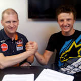 Teamchef Aki Ajo und Neuzugang Jack Miller