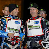 Billy Hamill (re.) mit GP-Star Greg Hancock