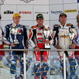 Podium Lauf 1 - Rizmayer, Muggeridge und Venemann (v.l.)