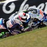 Mit Suzuki-Helm: Javier Del Amor beim unverhofften MotoGP-Debüt