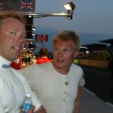 J.J. Lehto (li.) mit Kumpel Mika Salo