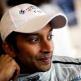 Narain Karthikeyan, als die Lenkung noch funktionierte