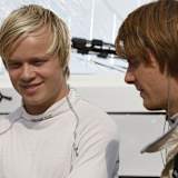 Nigel Melker (rechts) gewann vor Felix Rosenqvist.