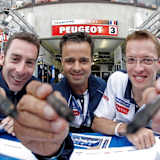 Haben gut lachen: Simon Pagenaud/Pedro Lamy/Sébastien Bourdais