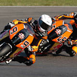 Stefan Nebel (#9) und Martin Bauer (#45) - KTM RC8 R