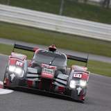 Auf der Pole-Position in Silverstone: Der Audi R18 von Marcel Fässler/André Lotterer/Benoît Tréluyer