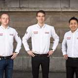 Olivier Pla, Harry Tincknell, Tsugio Matsuda (v.l.)