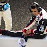 Noch entspannt: Sébastien Buemi fährt den Start für den Toyota #8