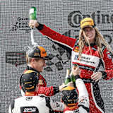 Christina Nielsen machte in der IMSA-Serie schon öfter die Herren nass