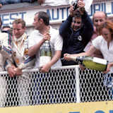 Jürgen Barth (li.) beim Sieg in Le Mans 1977