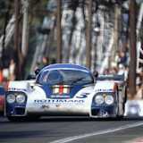 Jürgen Barth im Porsche 956 auf dem Weg zum Podestplatz in Le Mans