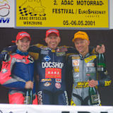 Das 250er-Podium 2001